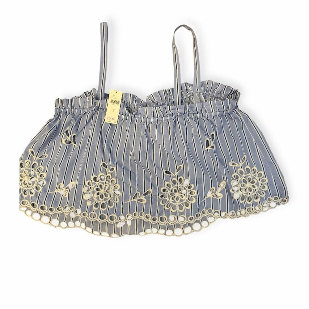 Anthropologie Maeve Embroidered Eyelet Tank - Picture 6 of 7